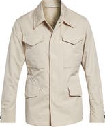 Eleventy Cotton & Silk Field Jacket