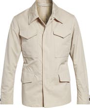 Eleventy Cotton & Silk Field Jacket