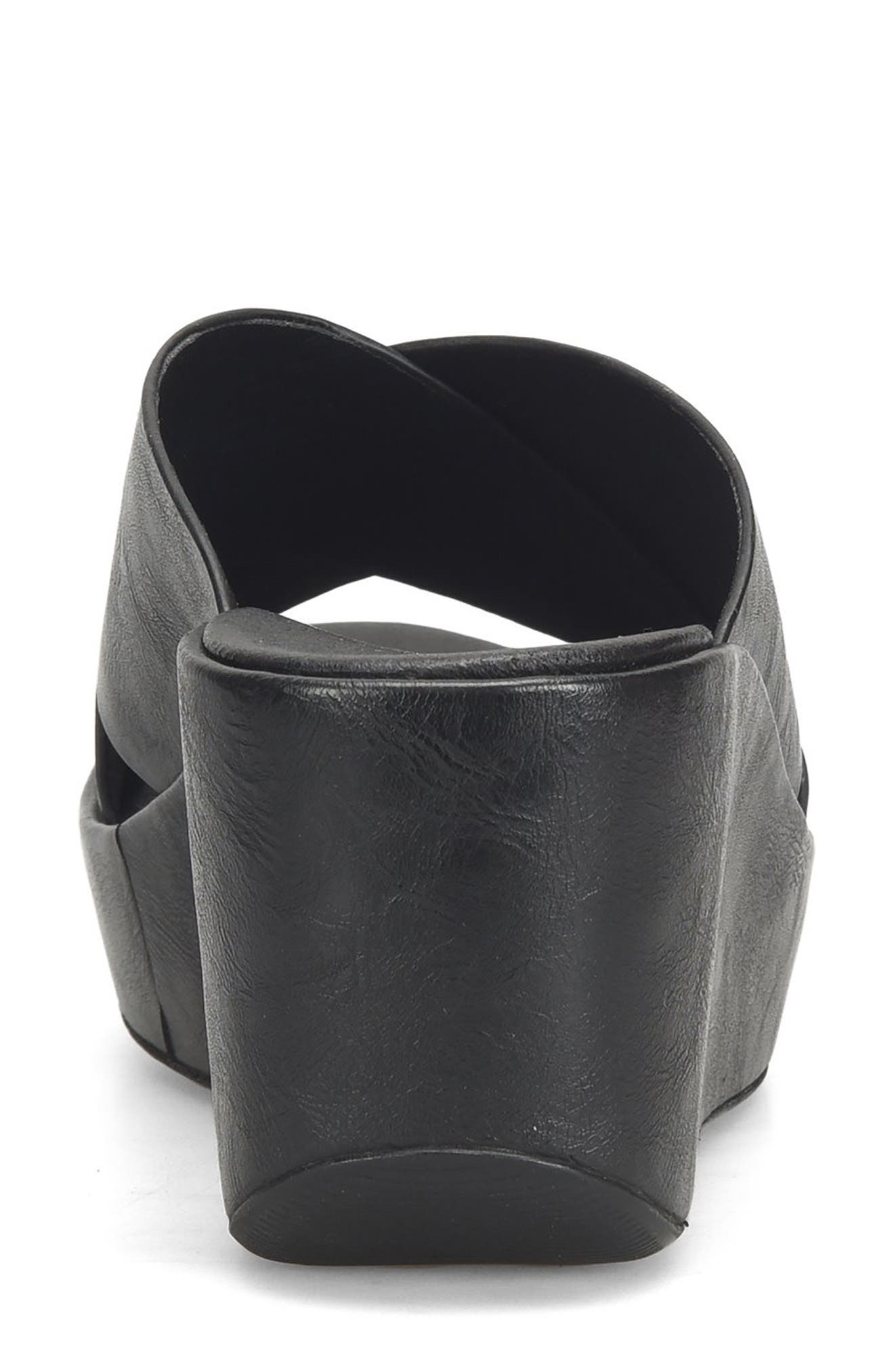 KORKS Madera Wedge Sandal, Alternate, color, Black