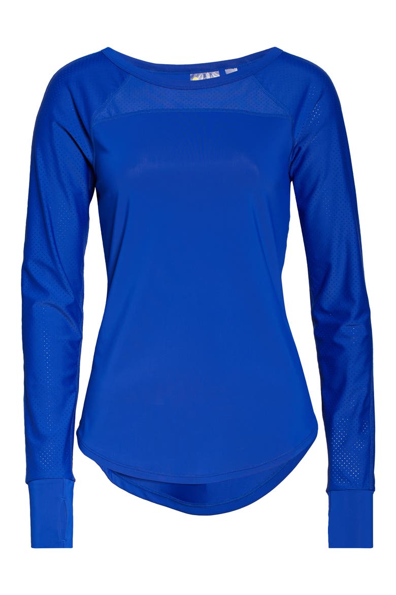 Hi Energy Long Sleeve Active Tee, Alternate, color, BLUE CLEMATIS
