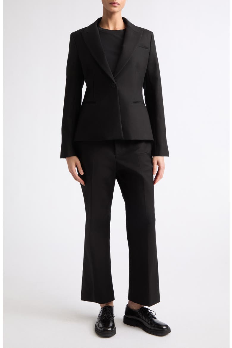 Kenmare Cotton Blazer, Alternate, color, BLACK
