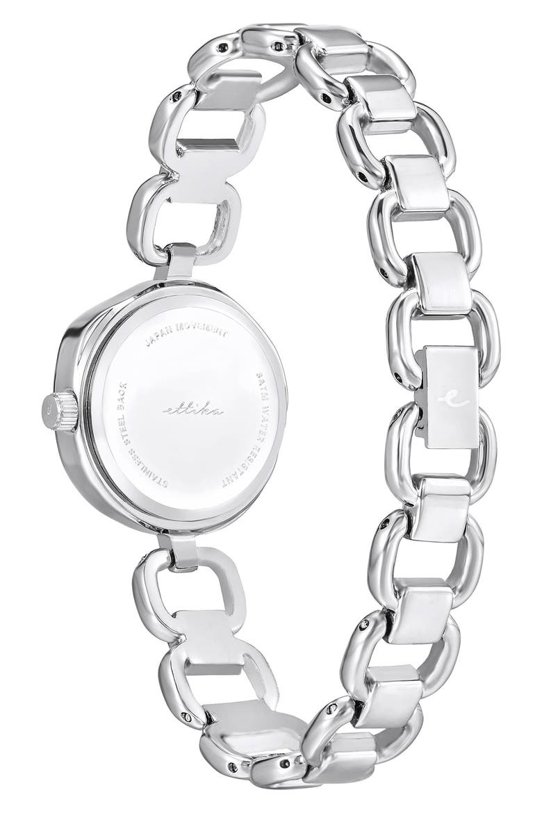 Open Circle Bracelet Watch, Alternate, color, SILVER