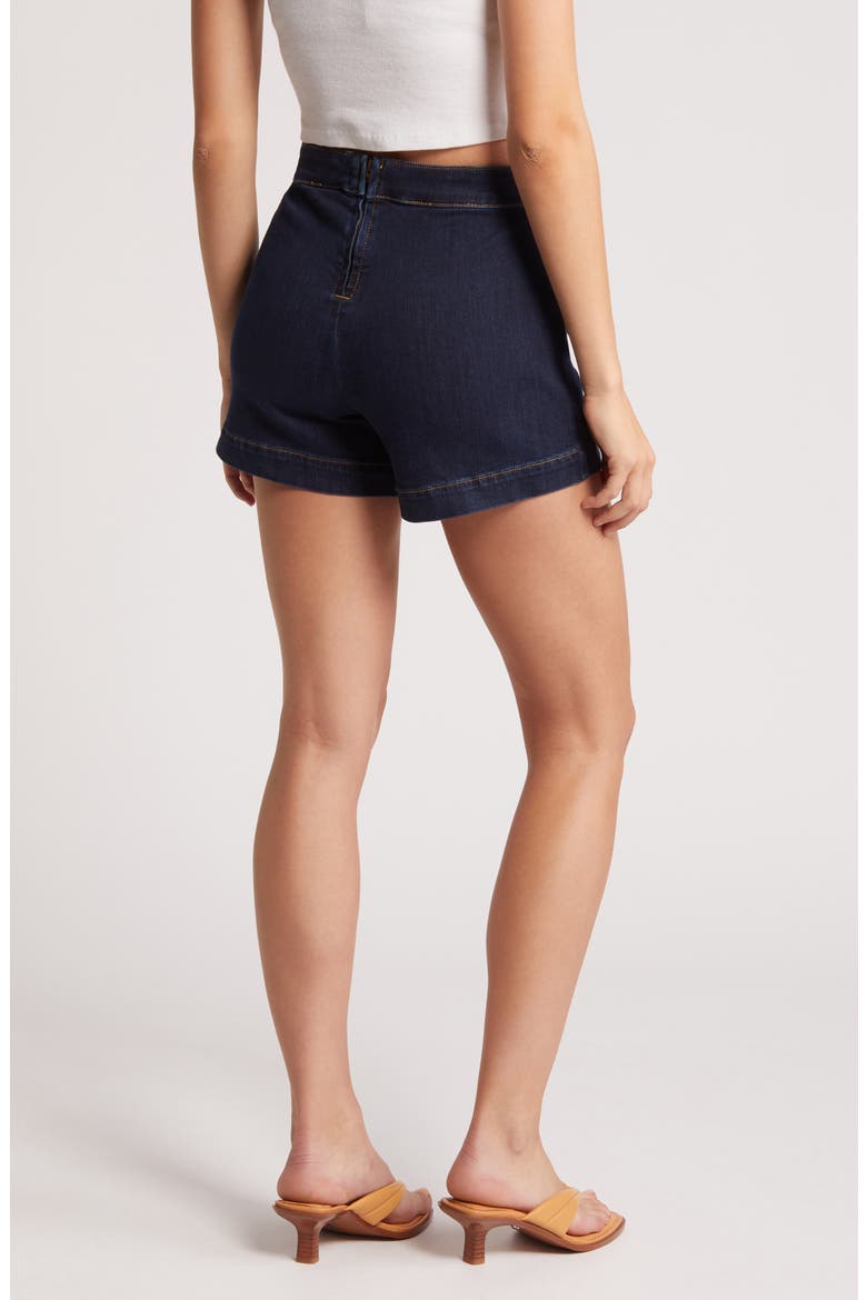 Sailor Denim Shorts, Alternate, color, DARK BLUE