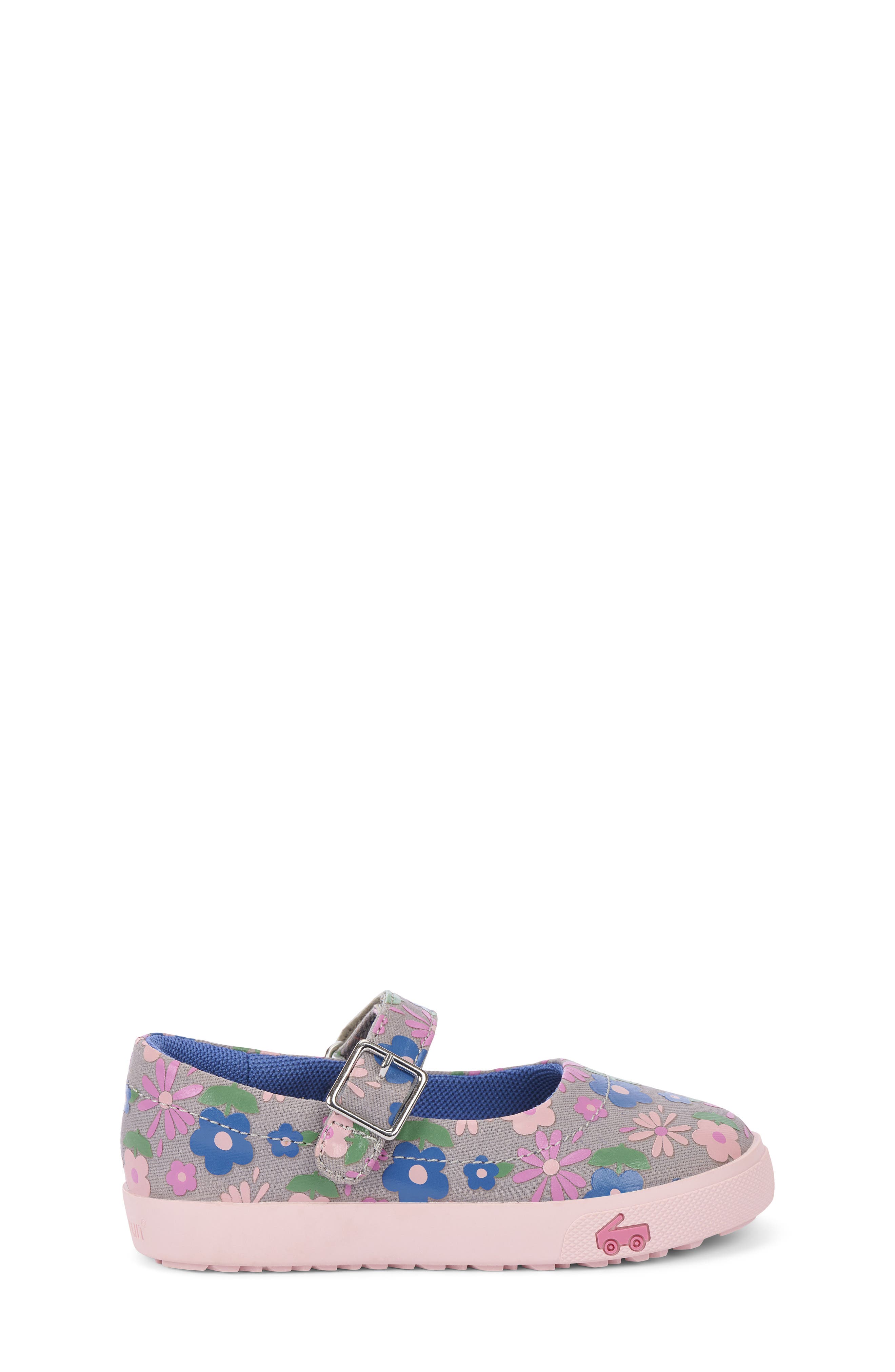 Kids' Lucia Mary Jane, Alternate, color, GRAY FLORAL