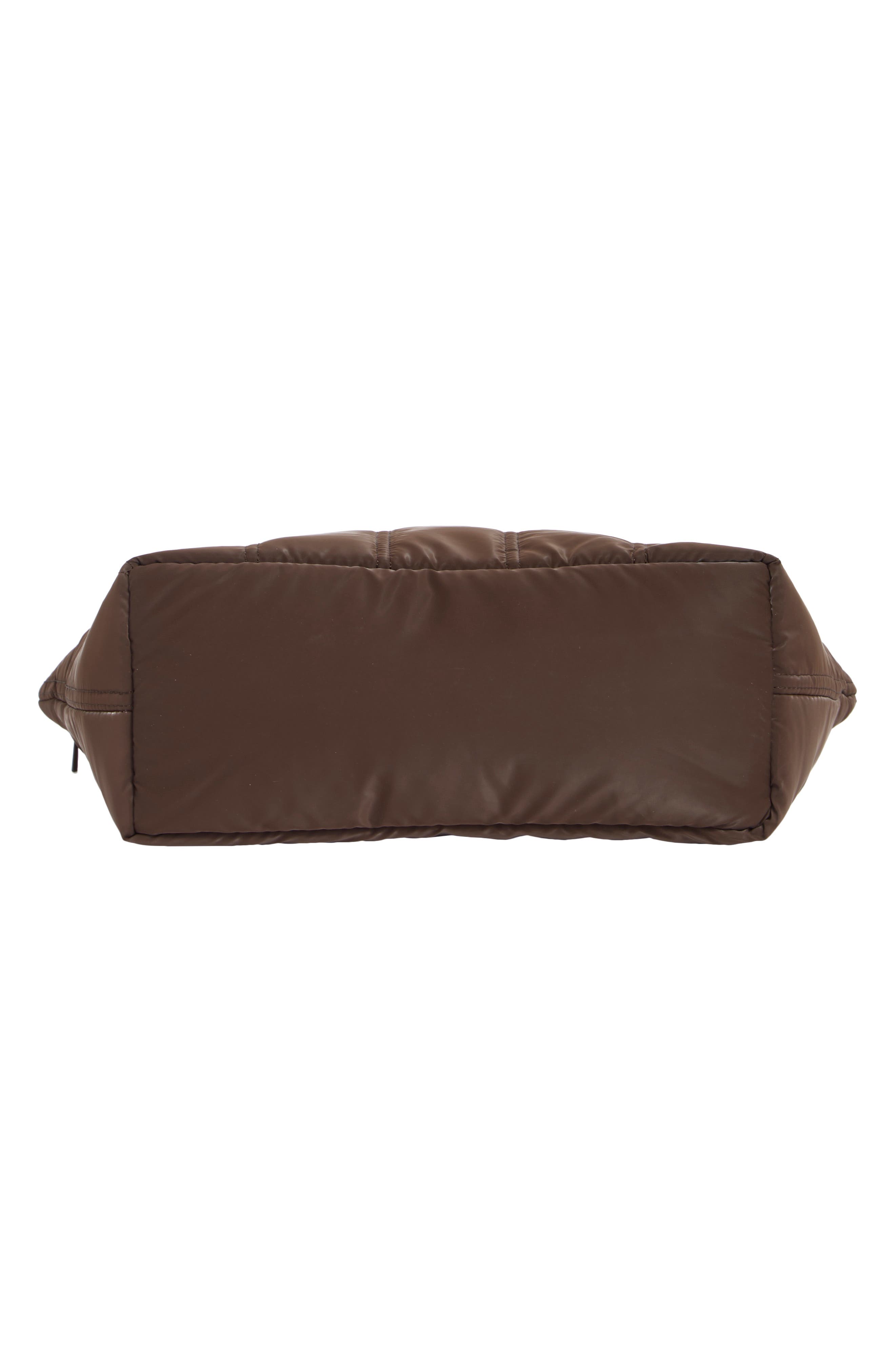Vanity Quilted Cosmetic Pouch, Alternate, color, CHOCOLATE