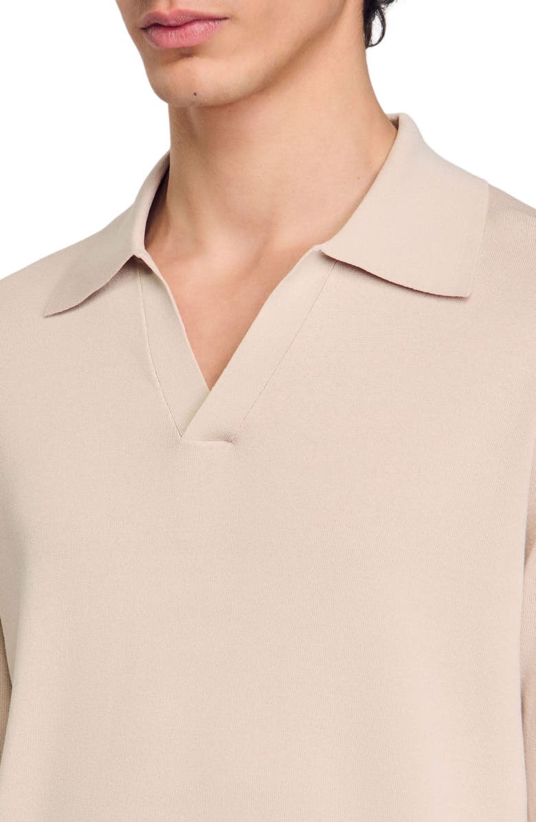 SANDRO Knit polo shirt, Alternate, color, 