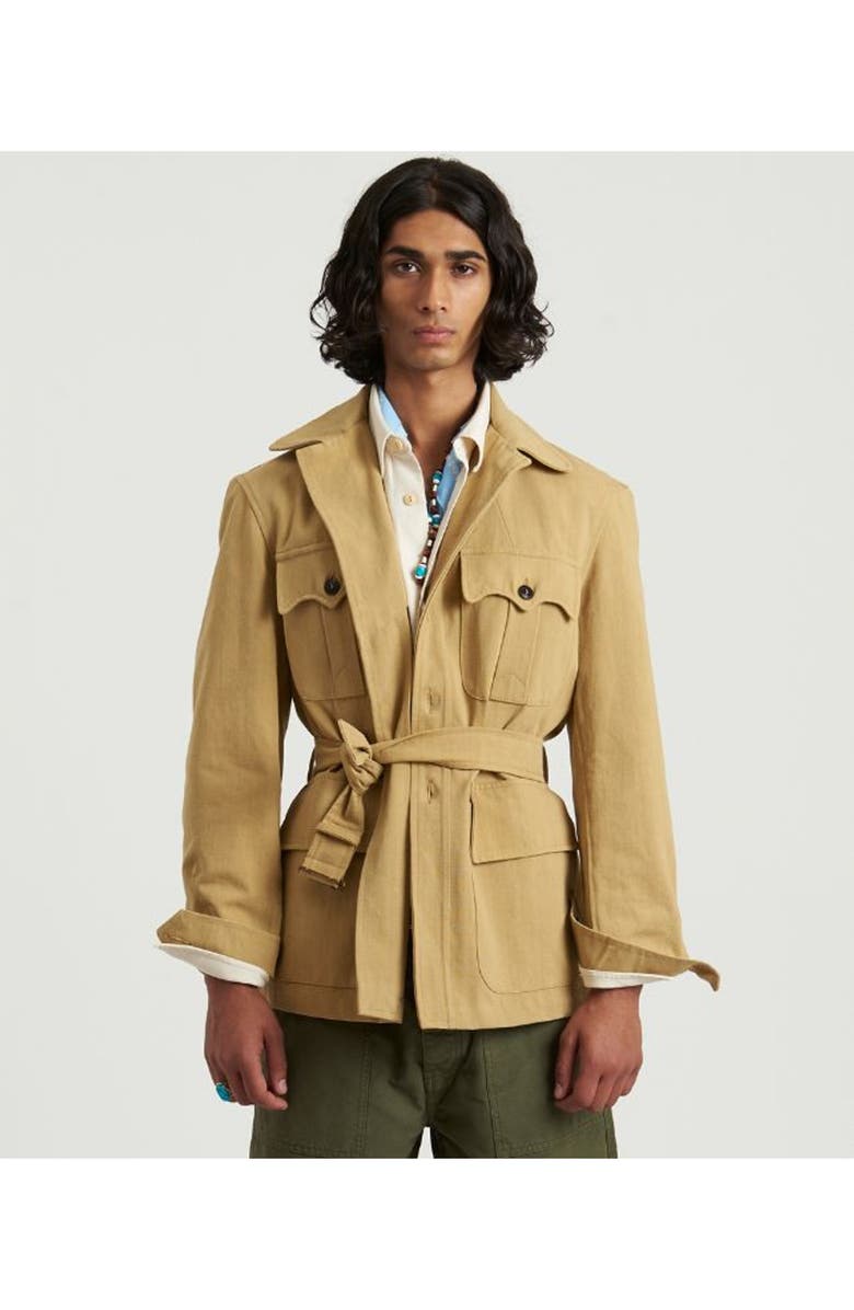 Fortela Clint Sahariana Cotton Jacket, Alternate, color, Taupe