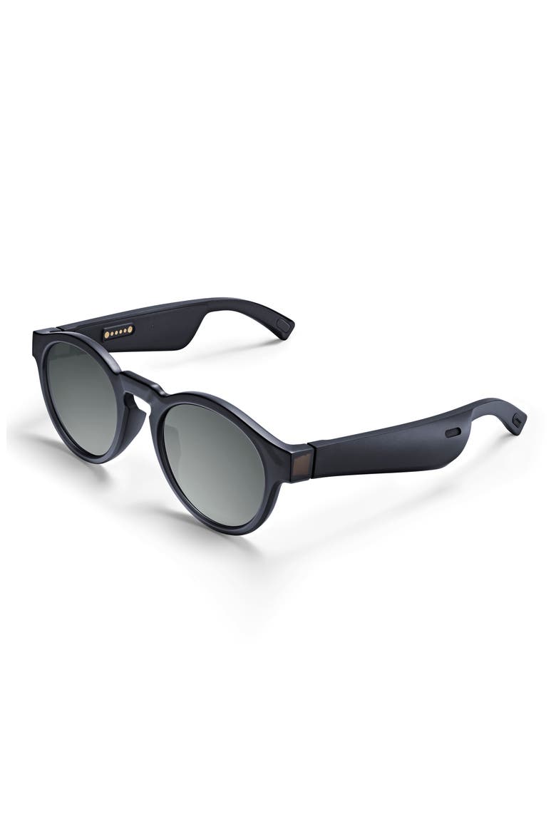 Frames Rondo 49.5mm Audio Sunglasses, Main, color, BLACK