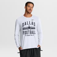 Nike Men's Nike White Dallas Cowboys Always Prepared Essential Cotton Long Sleeve T-Shirt