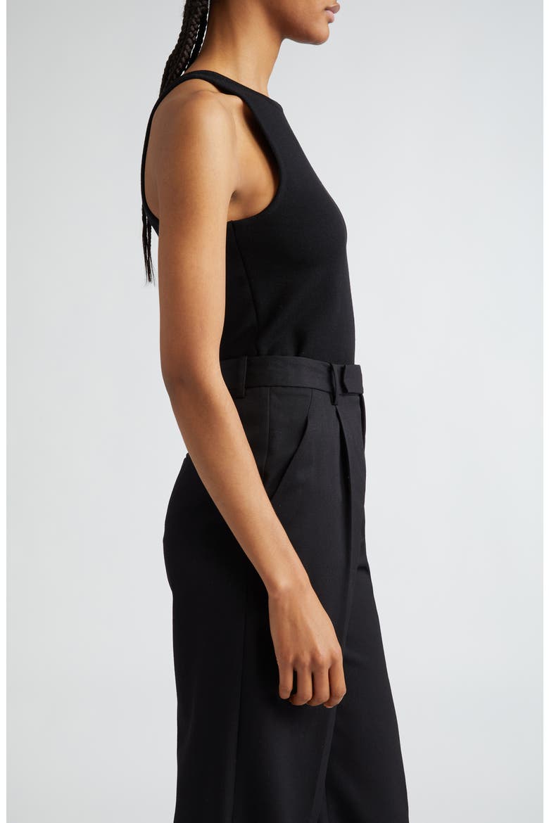 Alfeo Wool Blend Sleeveless Sweater, Alternate, color, BLACK