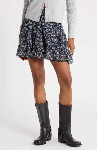 Ruffle Chiffon Miniskirt