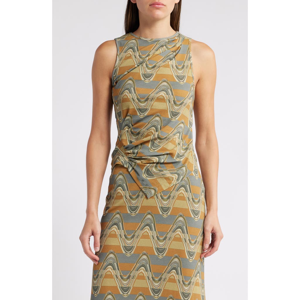 Faithfull The Brand Lorie Sleeveless Knit Top In Ripple Green