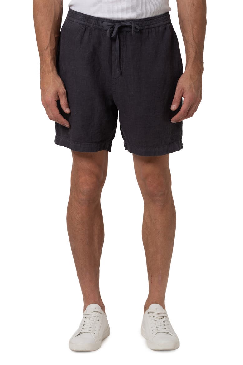 Linen Drawstring Shorts, Main, color, PERISCOPE