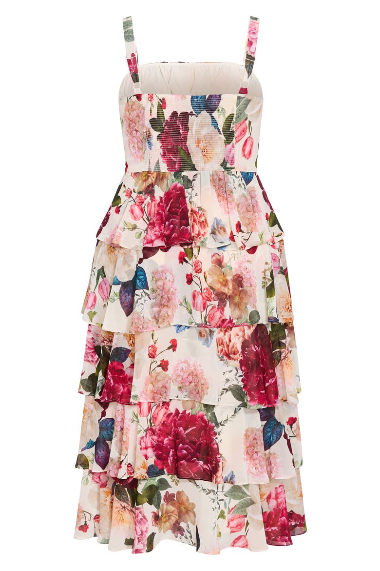 Daniela Floral Print Sleeveless Midi Dress, Alternate, color, BOTANICAL BLOOM