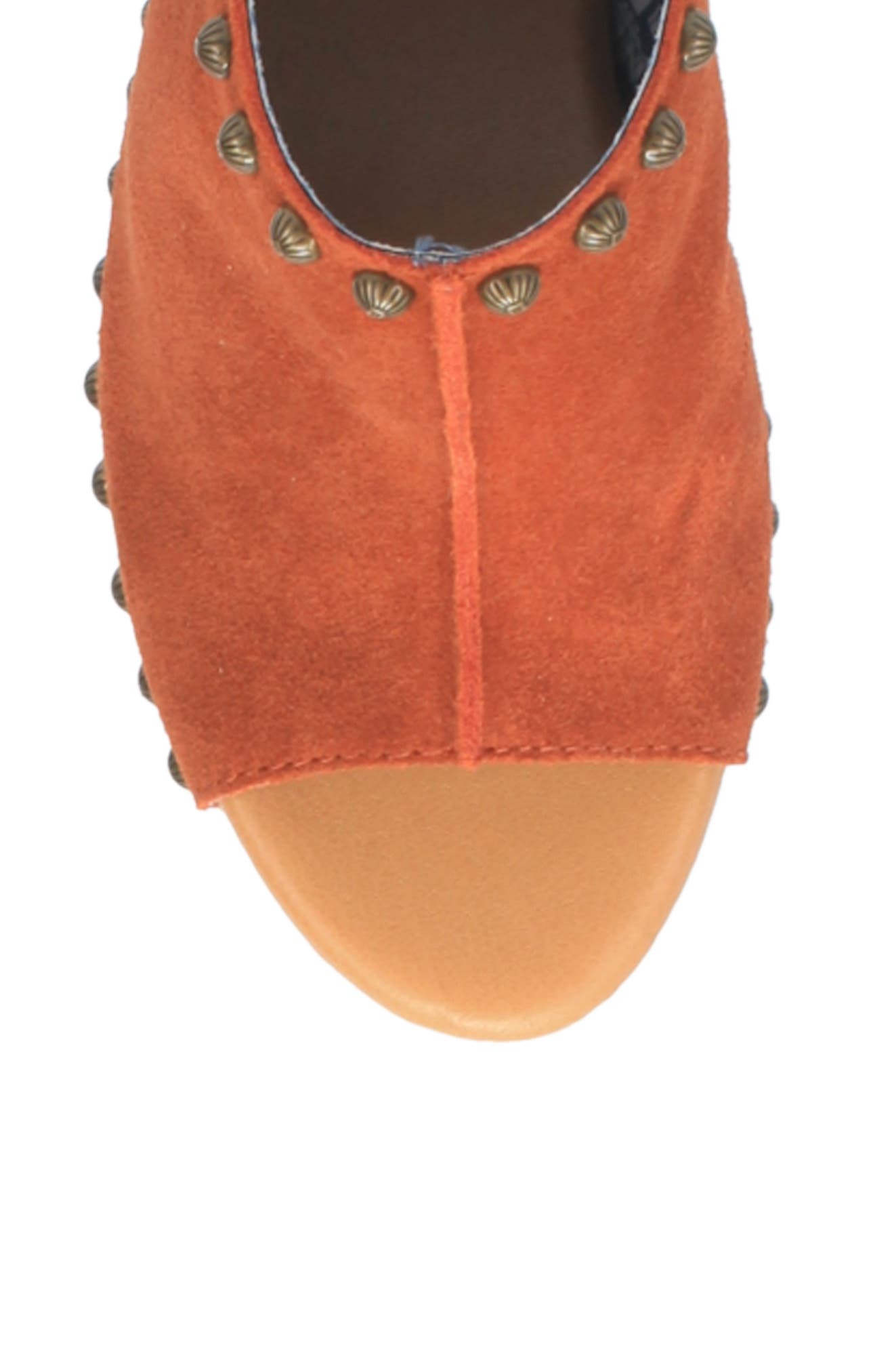 Peace 'n Love Clog, Alternate, color, RUST SUEDE
