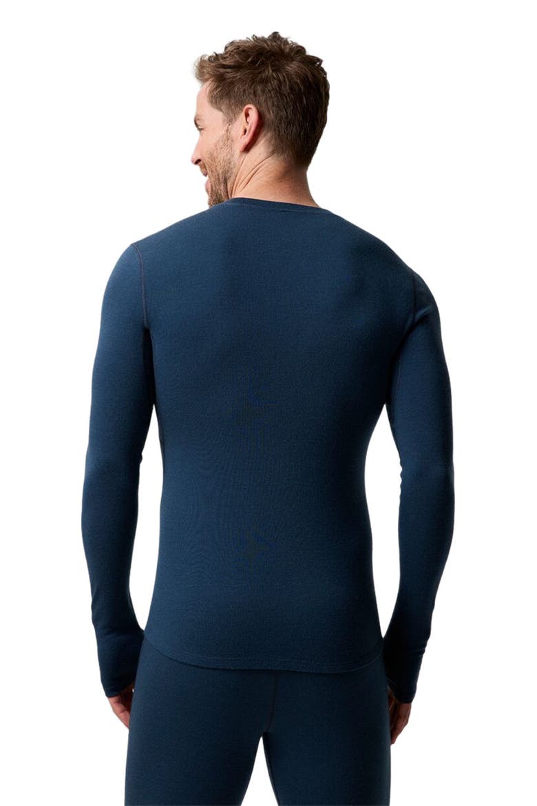 Cedars Rws Merino Mid-Wt Baselayer Crew Top - Men's, Alternate, color, Royal Blue