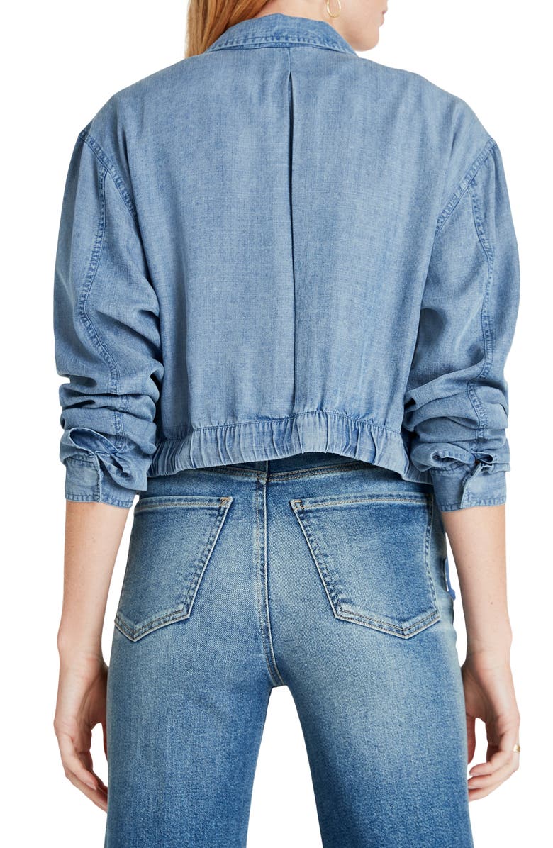 Splendid Breck Crop Chambray Jacket, Alternate, color, 