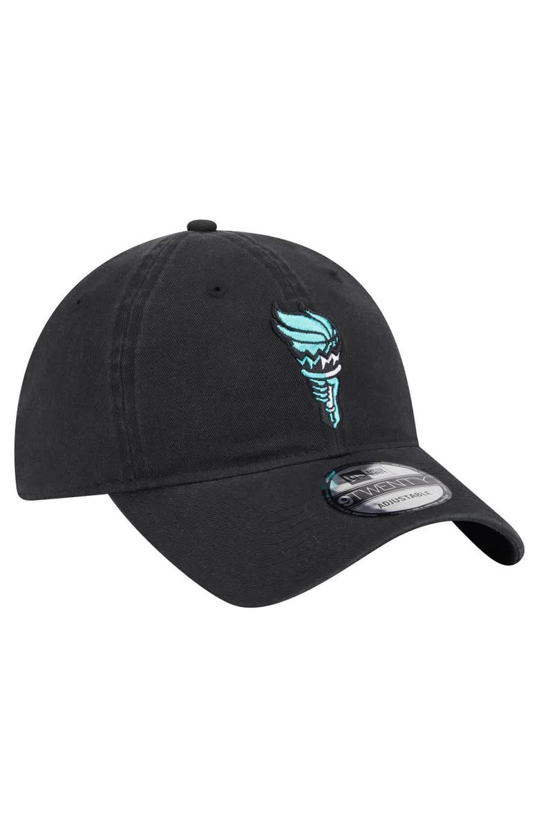 New Era Unisex New Era Black New York Liberty Core Alt Logo 9TWENTY Adjustable Hat, Alternate, color,