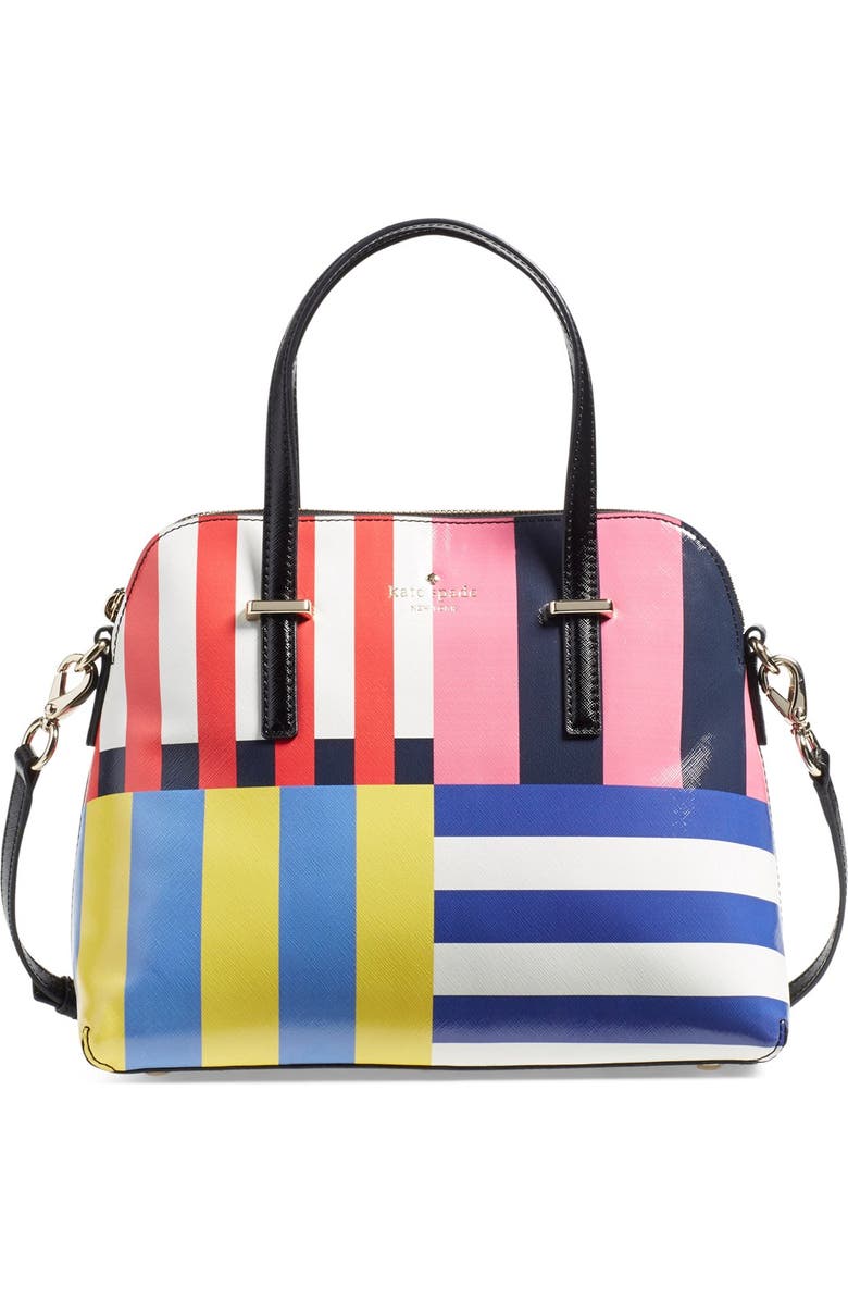 Kate Spade New York 'flag stripes maise' satchel, Main, color,