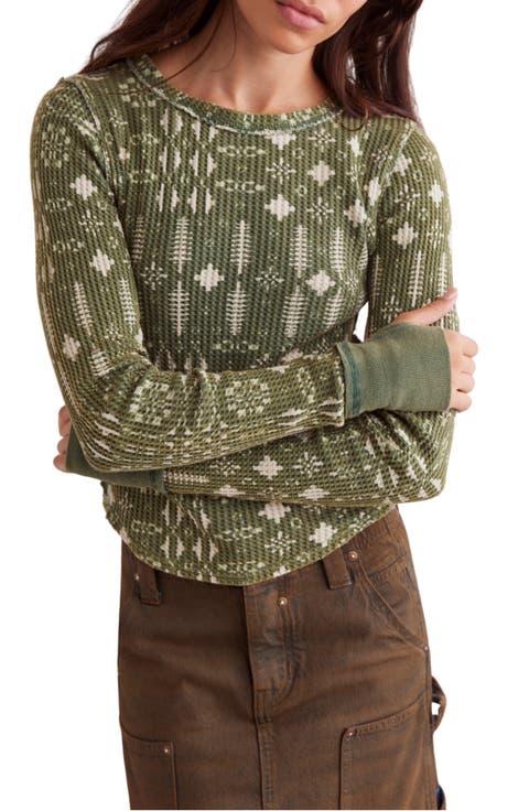 Pretty Little Thermal Stitch Top