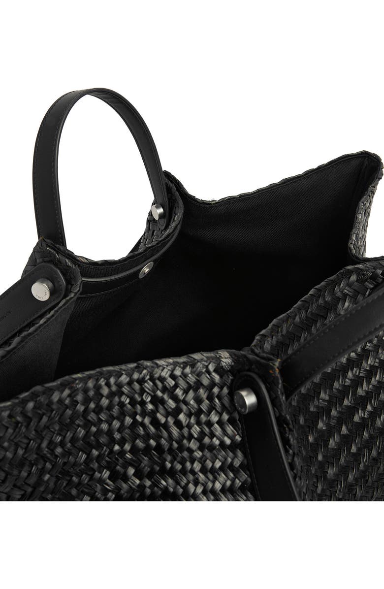 AllSaints Allington East West Straw Tote Bag, Alternate, color,