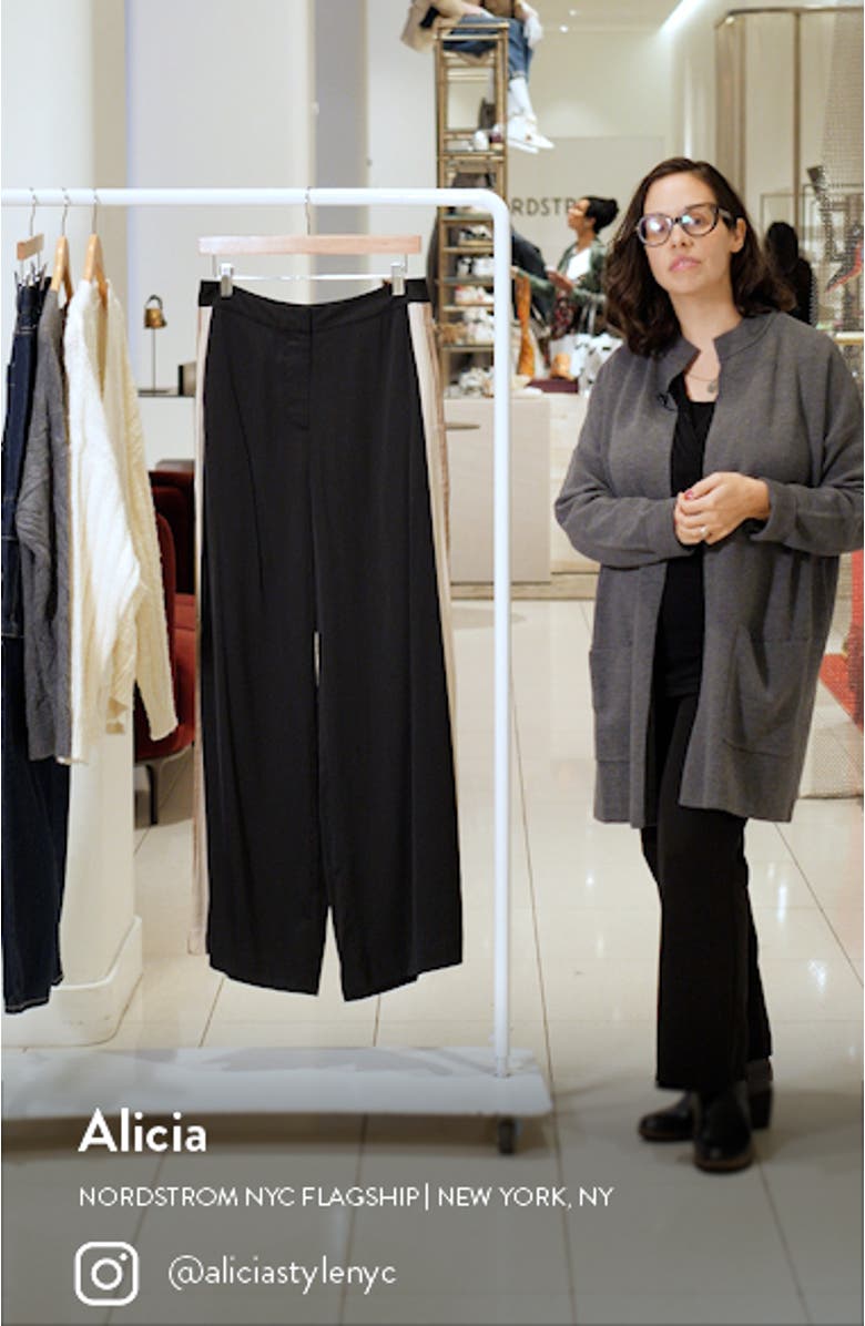 Poppie Side Stripe Wide Leg Trousers, sales video thumbnail