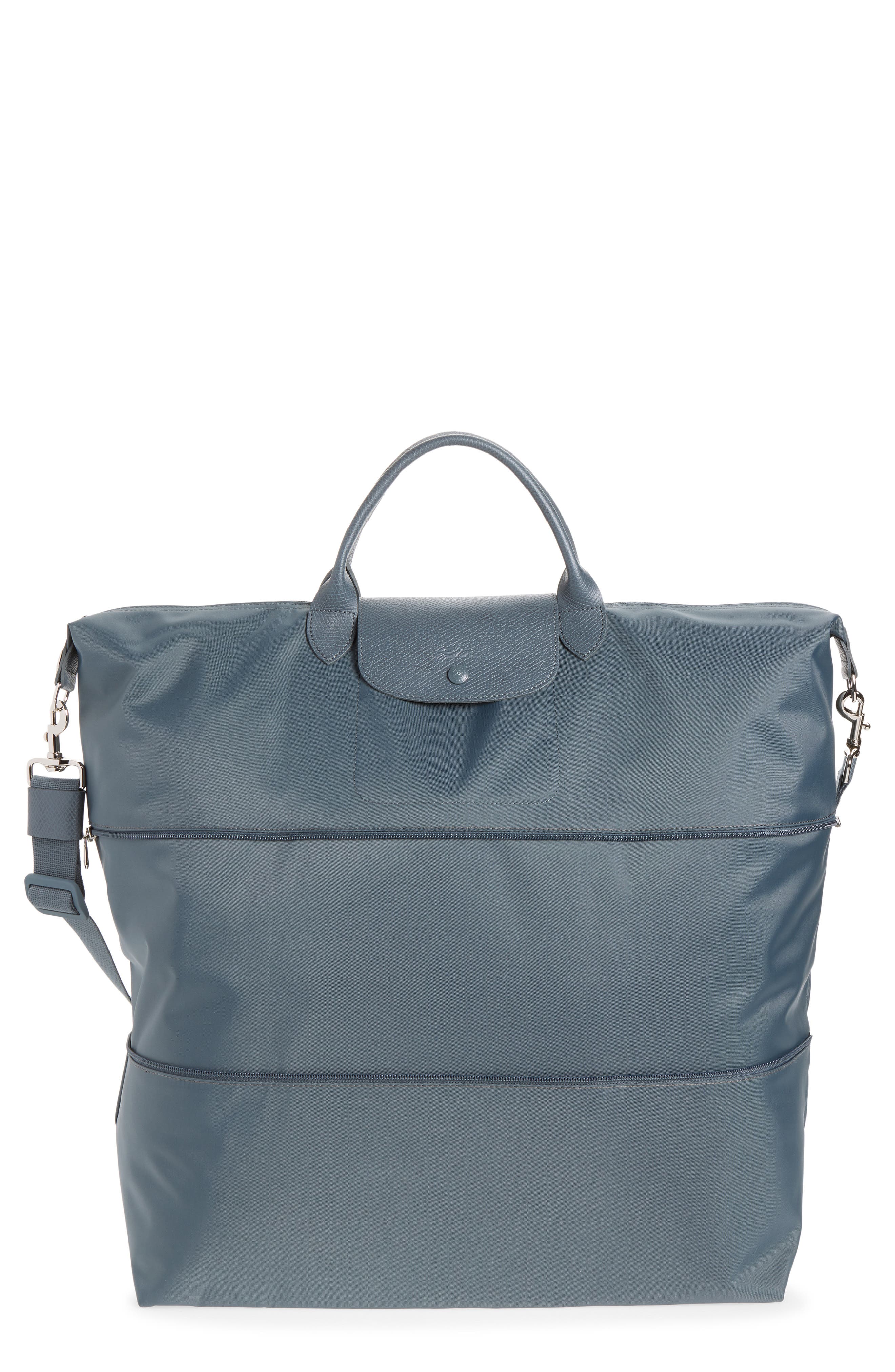 Le Pliage One S Canvas Travel Bag Expandable, Main, color, ANTHRACITE