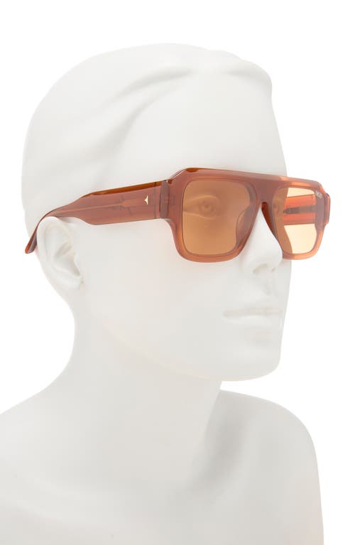 Dezi Miami 56mm Flat Top Sunglasses In Orange