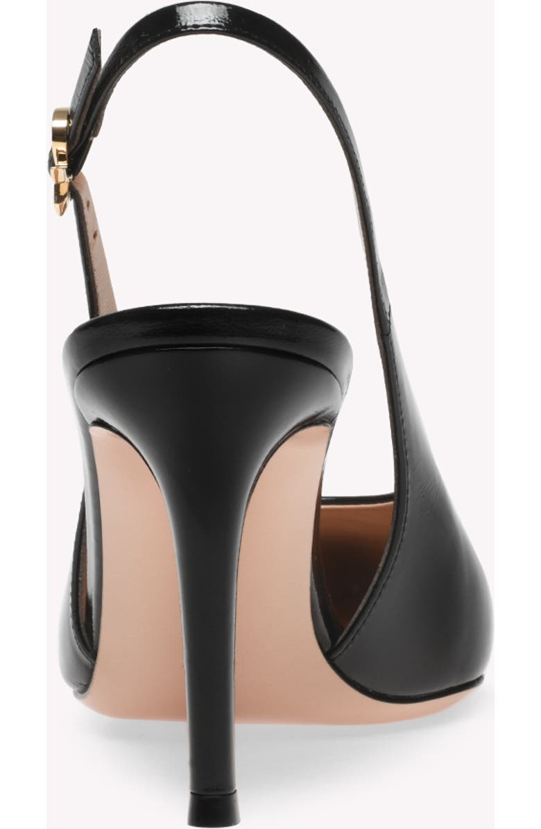 Gianvito Rossi Robbie Sling Slingback, Alternate, color, Black Nappa