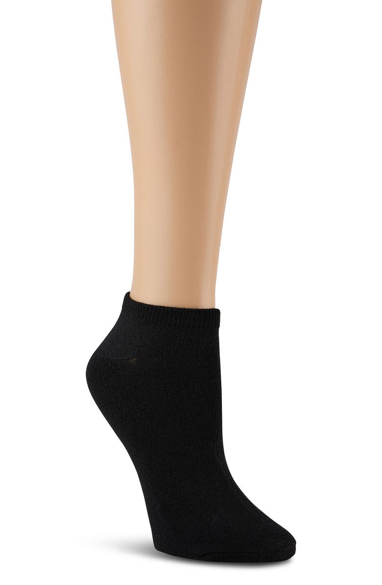 Laundry by Shelli Segal 10-Pack Assorted Ankle Socks, Alternate, color, Oatmeal Heather/ White/ Black