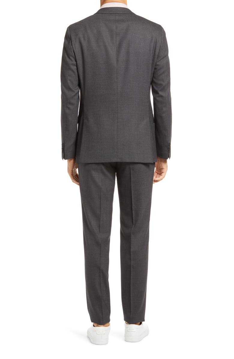 BOSS Herrel Grace Trim Fit Grey Stretch Suit, Alternate, color,