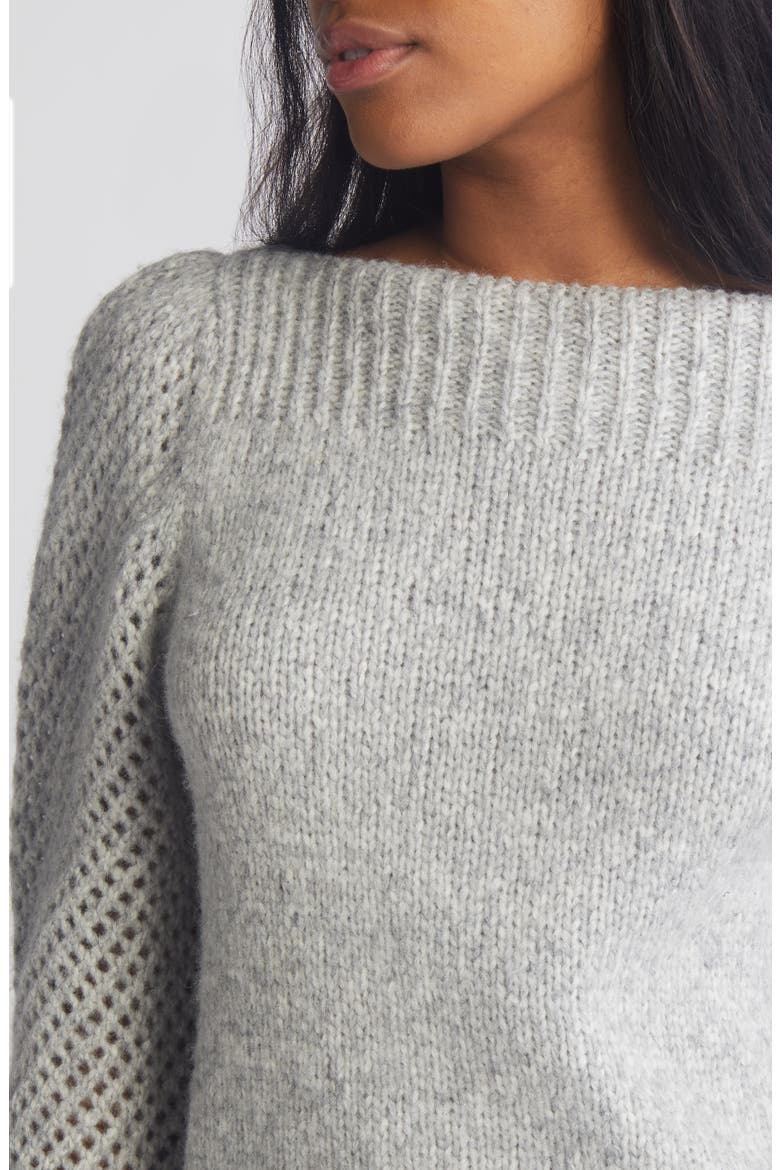 Rosie Pullover Sweater, Alternate, color, GREY