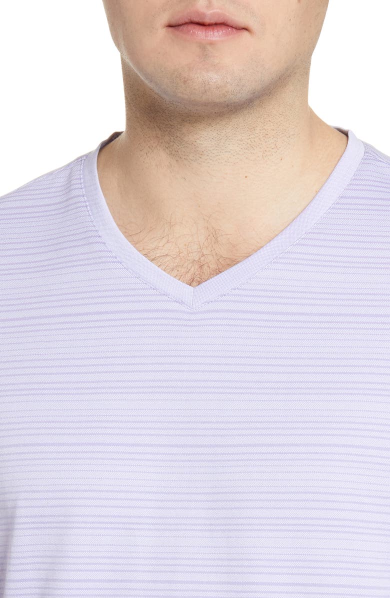 Robert Barakett Augustus Stripe V-Neck T-Shirt, Alternate, color,