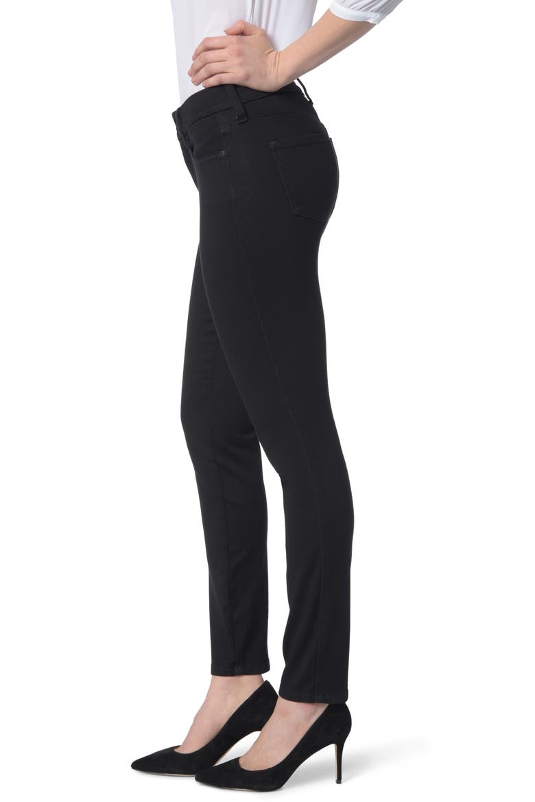 Ami High Waist Colored Stretch Skinny Jeans, Alternate, color, BLACK