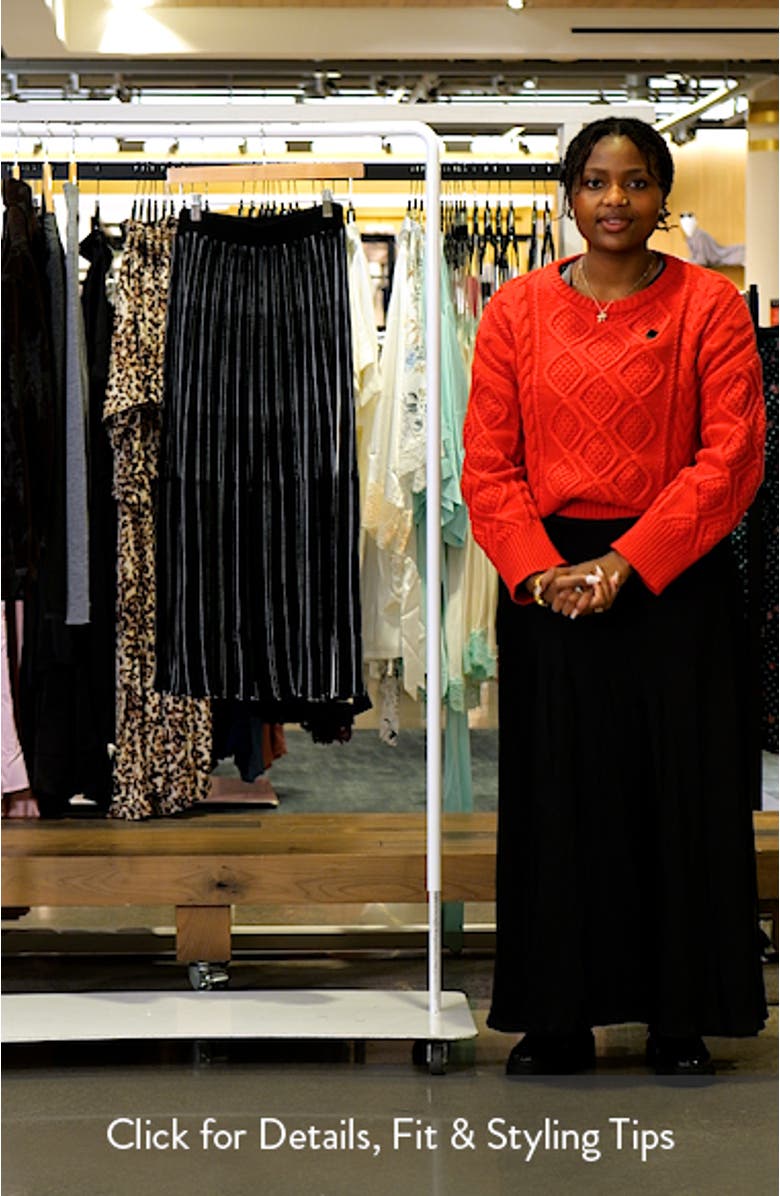 Fatrina Pleated Midi Skirt, sales video thumbnail