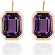 GOSHWARA Manhattan Bezel Set Drop Earrings