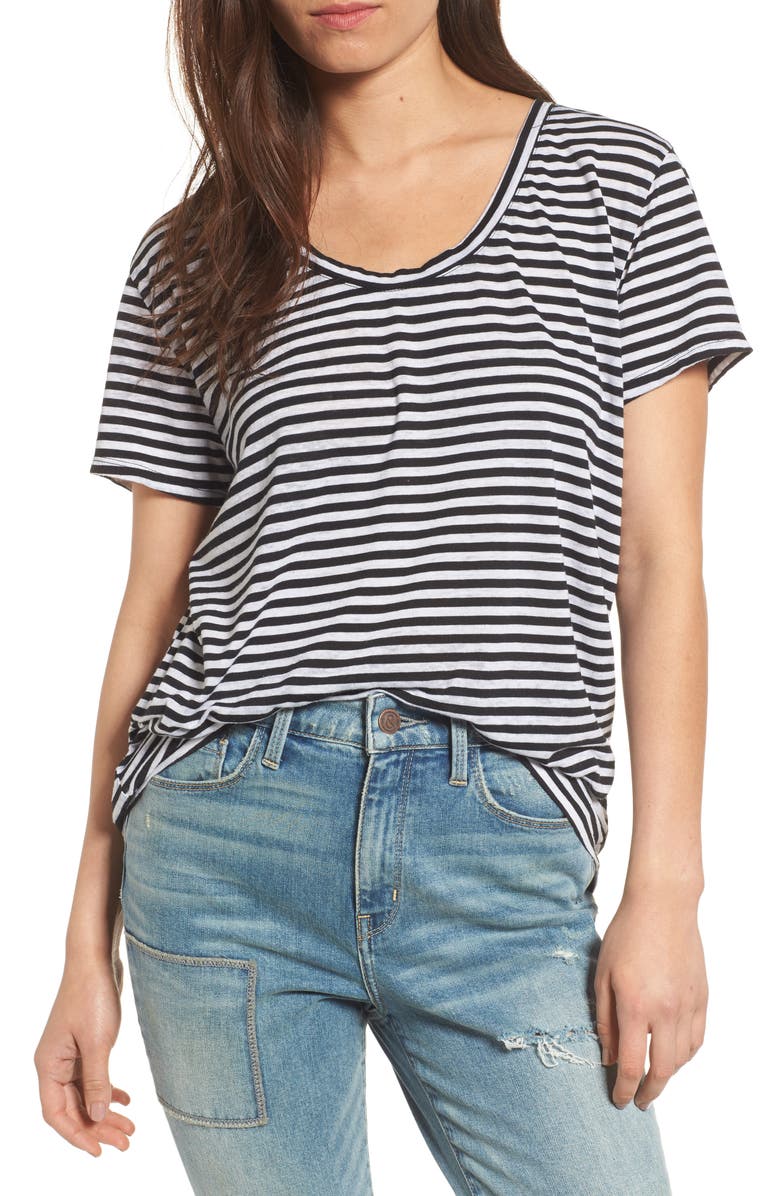 Treasure & Bond Burnout Boyfriend Tee, Main, color,
