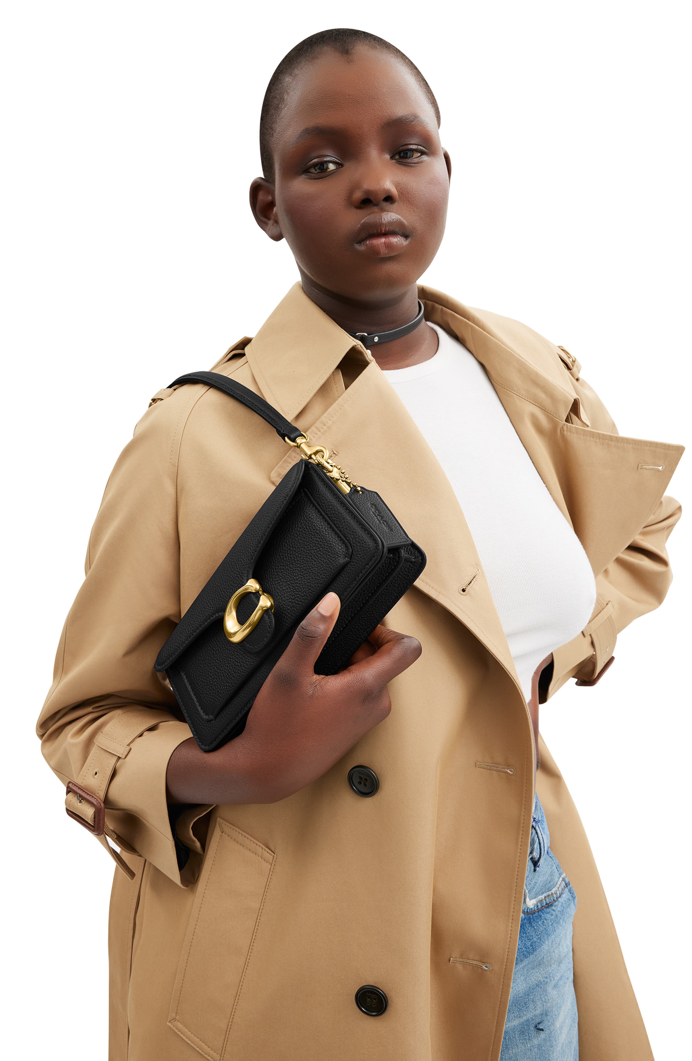 COACH Tabby 20 Shoulder Bag, Alternate, color, Black