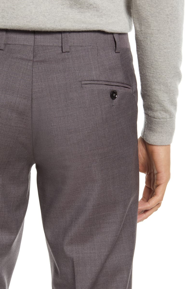 Ted Baker London Jerome Flat Front Wool Dress Pants, Alternate, color, 