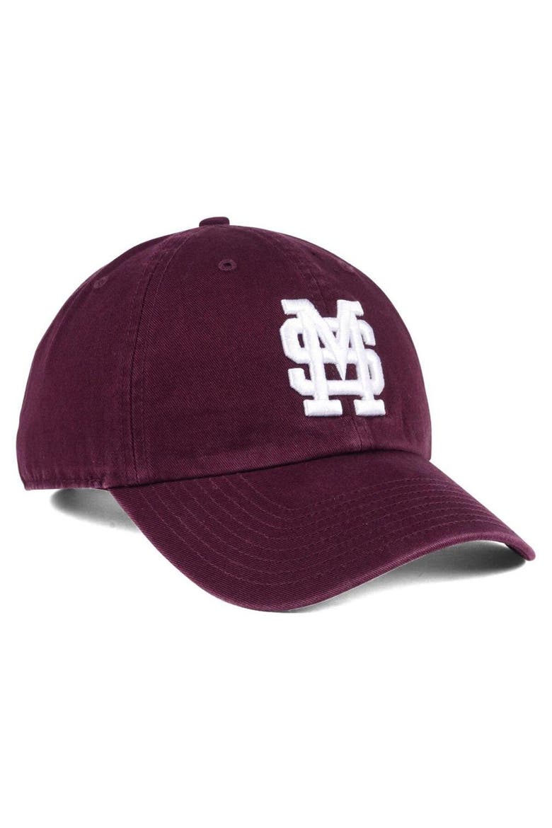 Men's '47 Maroon Mississippi State Bulldogs Vintage Clean Up Adjustable Hat, Alternate, color, Maroon