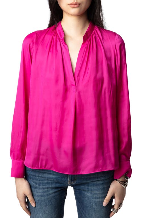 Zadig & Voltaire Tink Satin Blouse in Clematis 