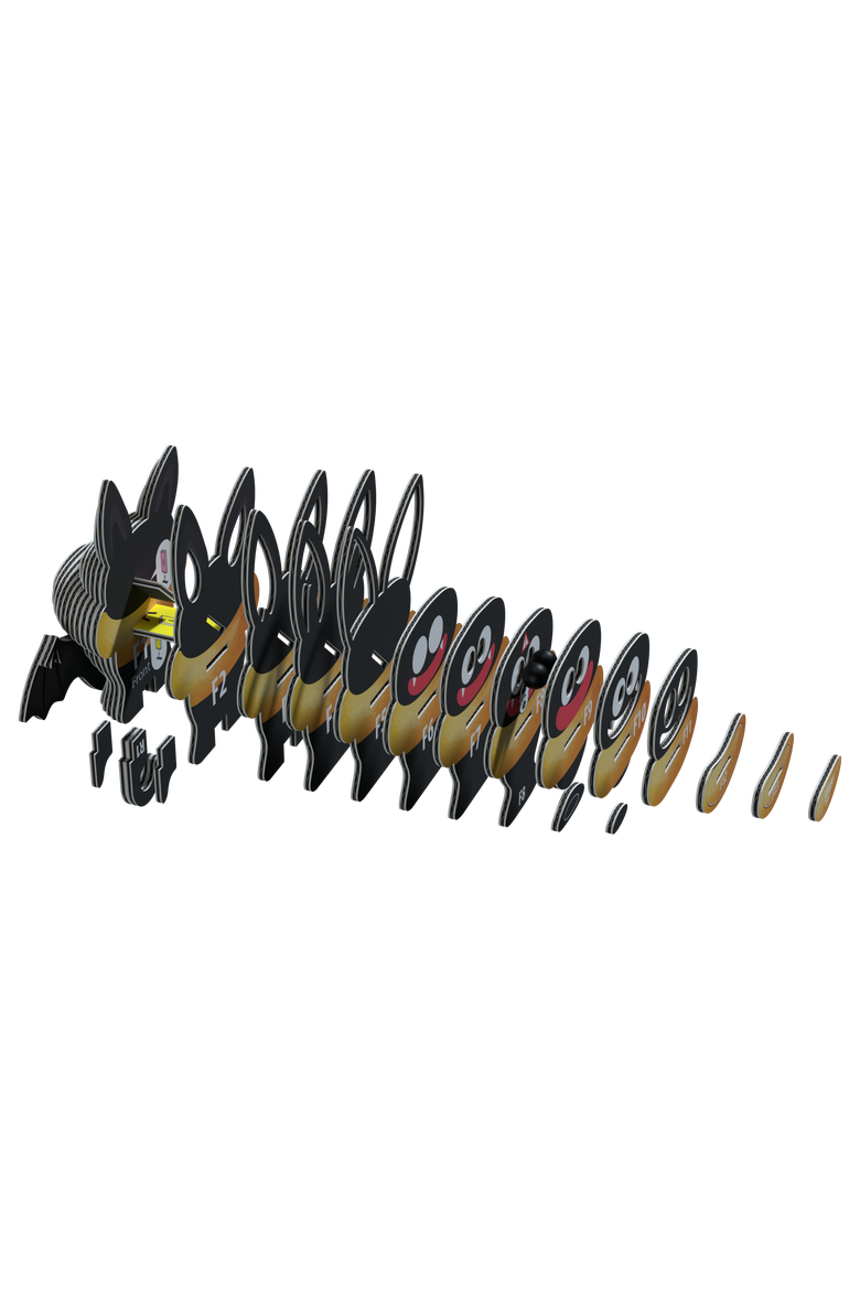 Bat 3D Puzzle, Alternate, color, No Color