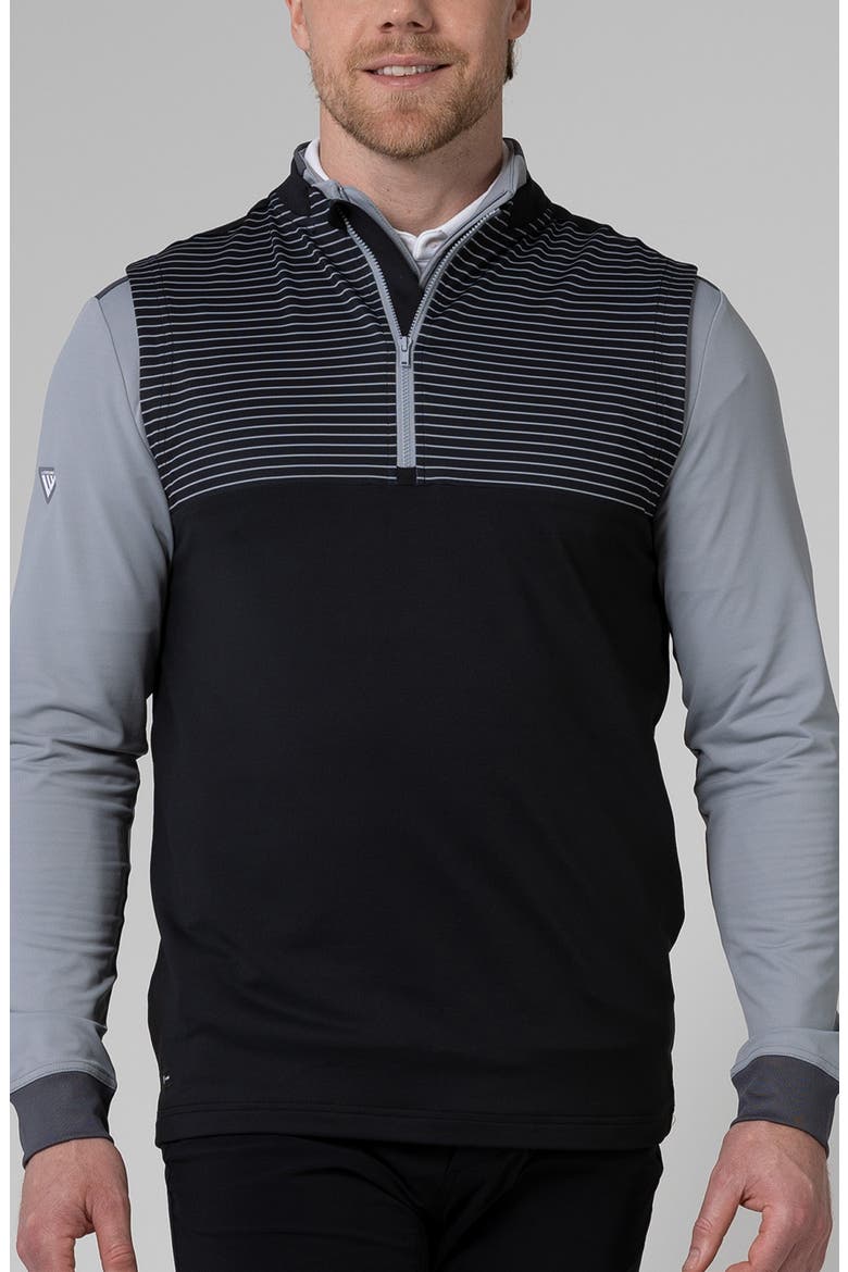 Switch Knit Vest, Main, color, BLACK/ PEBBLE