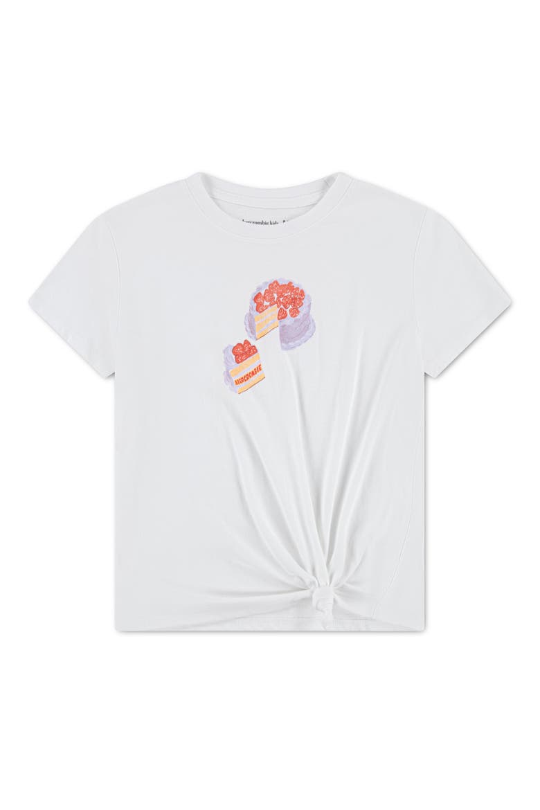 Kids' Cake Side Knot Graphic T-Shirt, Main, color, BRIGHT WHITE