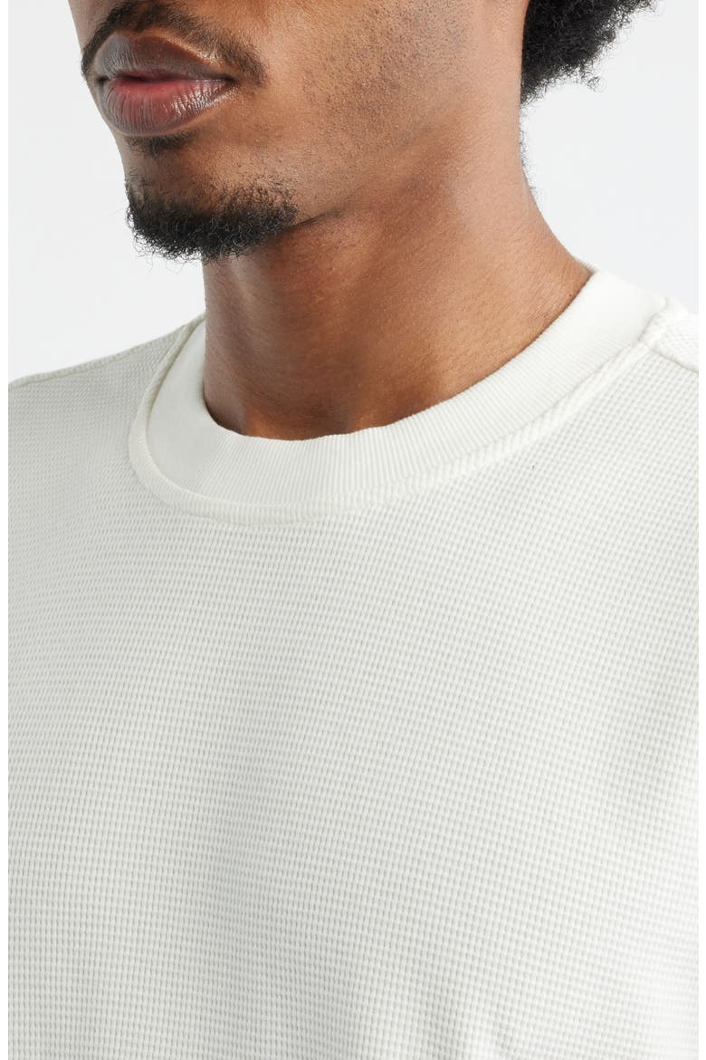 Oversize Waffle T-Shirt, Alternate, color, IVORY EGRET