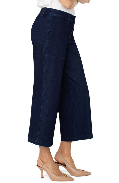 LIVERPOOL LOS ANGELES LIVERPOOL LOS ANGELES CROP WIDE LEG DENIM CARGO PANTS 