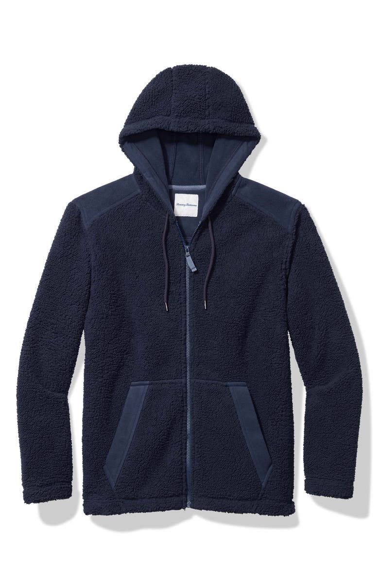 Tommy Bahama Anchor Bay Faux Shearling Zip Hoodie, Alternate, color,