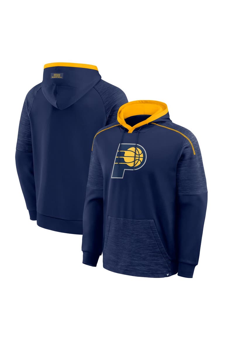 Men's Fanatics Navy Indiana Pacers Pick & Roll Defender Pullover Hoodie, Main, color, Navy