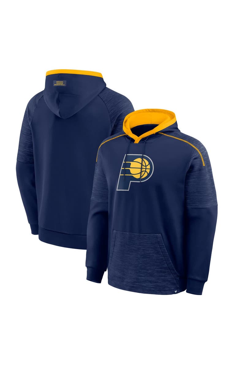 FANATICS Men's Fanatics Navy Indiana Pacers Pick & Roll Defender Pullover Hoodie, Main, color, Navy