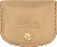 Longchamp Le Pliage Xtra Gold Leather Flap Card Case